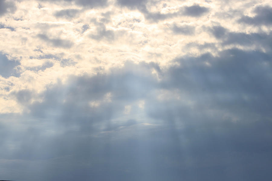 Clouds Photograph - Sunrays by Evelyn Patrick