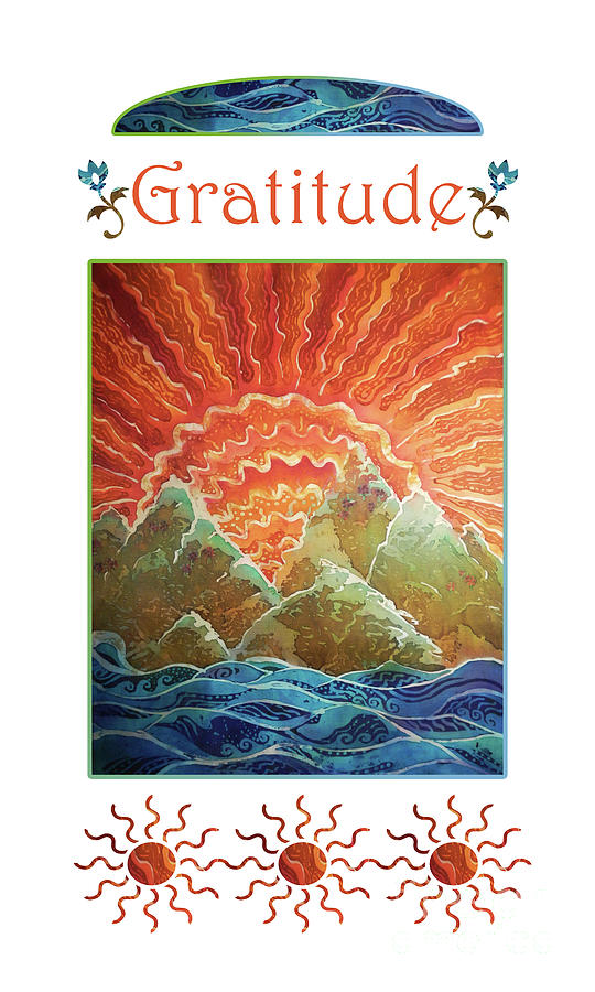 Sunrays - Gratitude Mixed Media by Sue Duda
