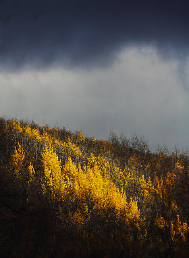 Sunrays Under the Clouds Photograph by Pekka Sammallahti