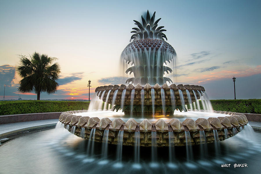 Sunrise @ Pineapple Fountain Photograph by Walt  Baker