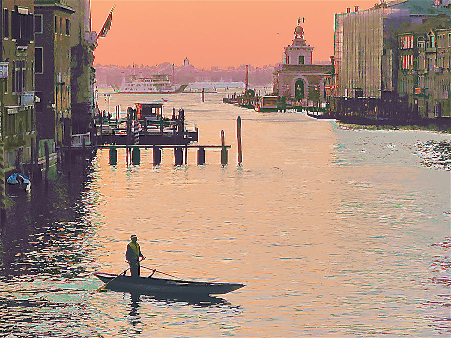 Sunrise - Venice Photograph by Robert Bissett