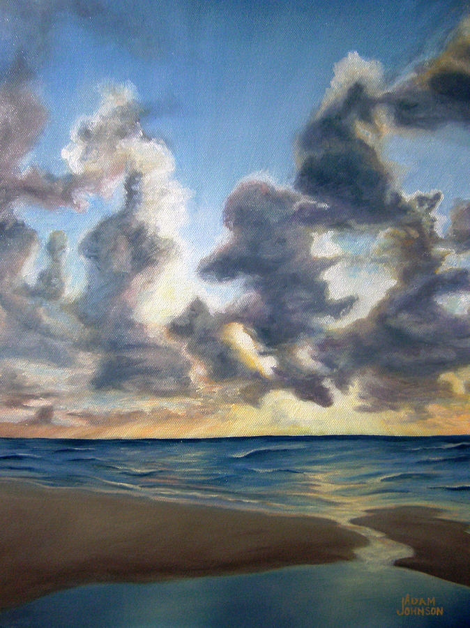 Sunrise 01 Painting by Adam Johnson