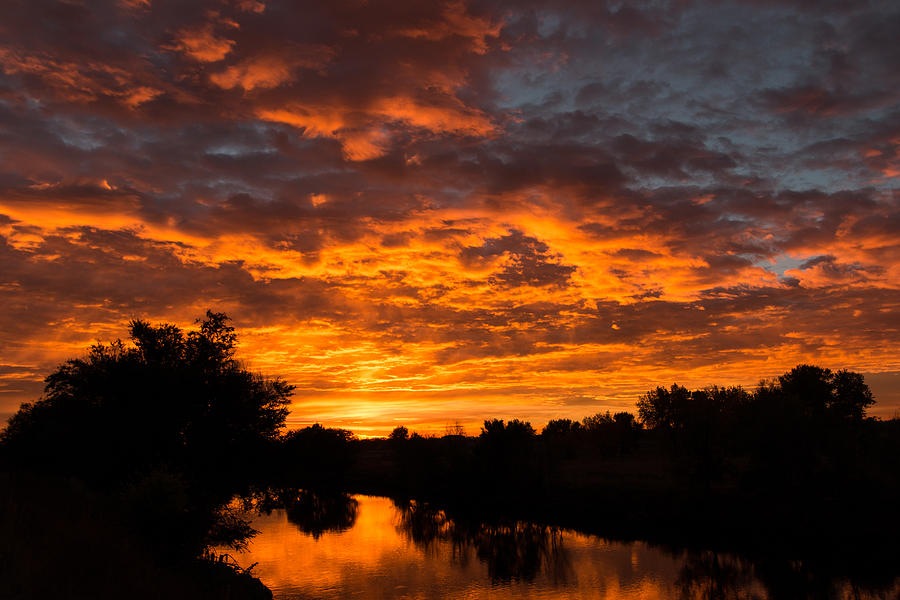 Sunrise Above the South Platte River Photograph by Tony Hake