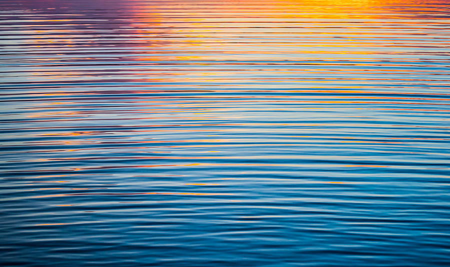 Sunrise Abstract On Calm Waters by Parker Cunningham Sunrise Abstract On Calm Waters by Parker Cunningham