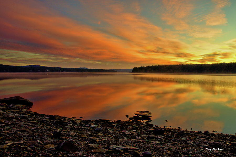 Sunrise Across The Bay Photograph by Harry Moulton