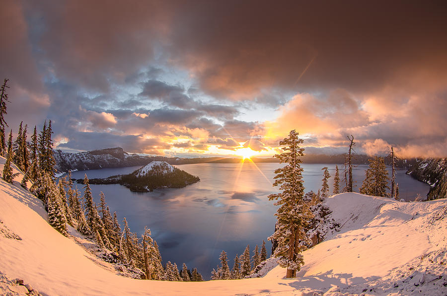 Sunrise after Summer Snowfall Photograph by Greg Nyquist