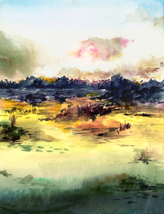 Sunrise Painting by Anil Nene