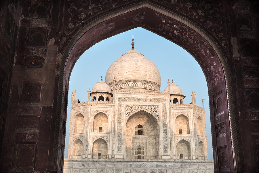 Sunrise Arches of the Taj Mahal Photograph by Art Atkins