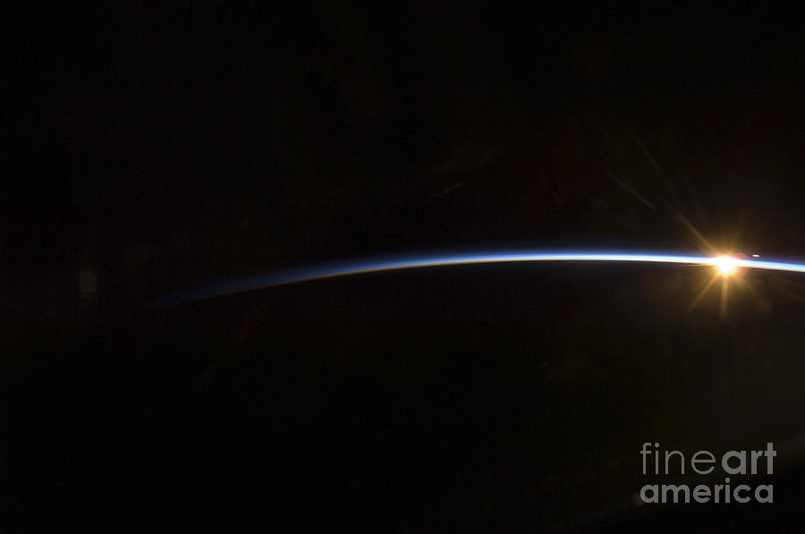 Sunrise As Viewed In Space Photograph by Stocktrek Images