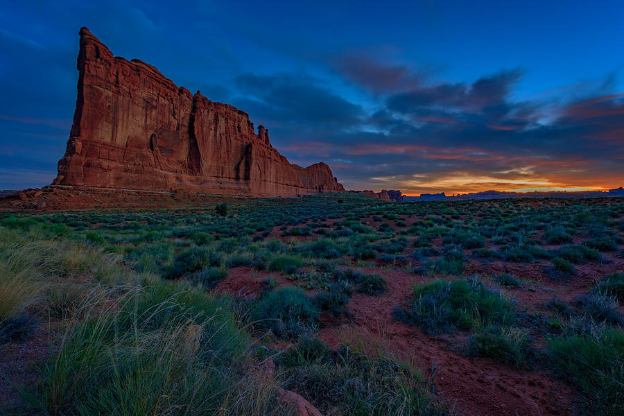 Arches National Park Photograph - Sunrise at Courthouse Towers by Rick Berk