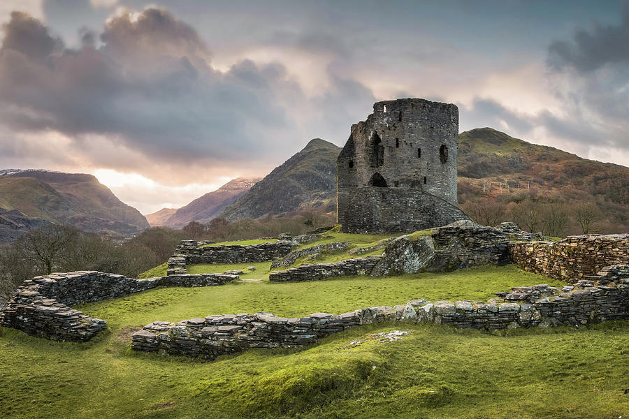 Spring Photograph - Sunrise at Dolbadarn Castle by Christine Smart