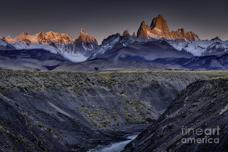 Sunrise At Fitz Roy Patagonia 2 Photograph by Timothy Hacker