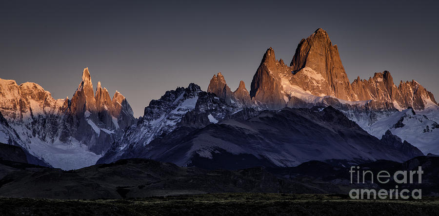 Sunrise At Fitz Roy Patagonia 3 Photograph by Timothy Hacker