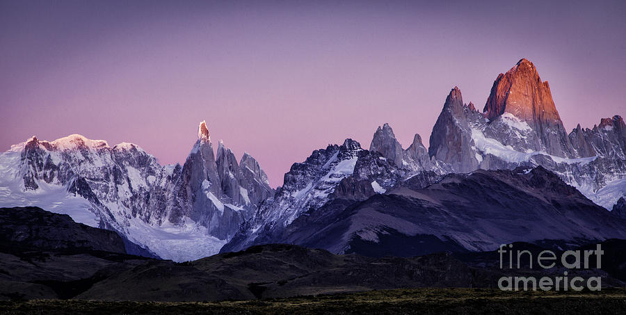Sunrise At Fitz Roy Patagonia Photograph by Timothy Hacker