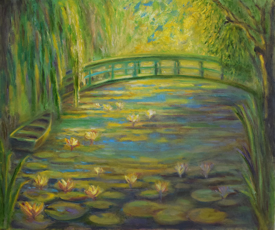 Sunrise at Giverny Painting by Verlaine Crawford