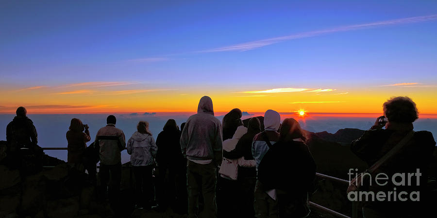 Sunrise at Haleakala Photograph by Frank Wicker