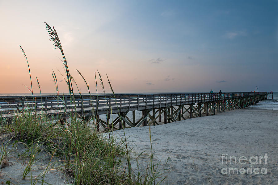 Sunrise at Isle of Palms Pier Photograph by Dale Powell
