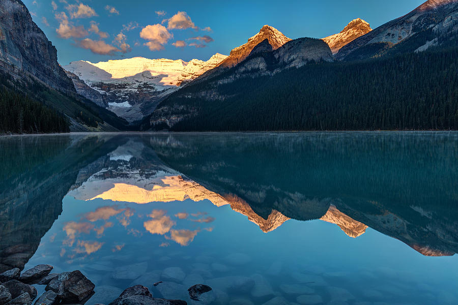 Sunrise at Lake Louise, Banff National Park, Alberta, Canada Photograph by Pierre Leclerc Photography