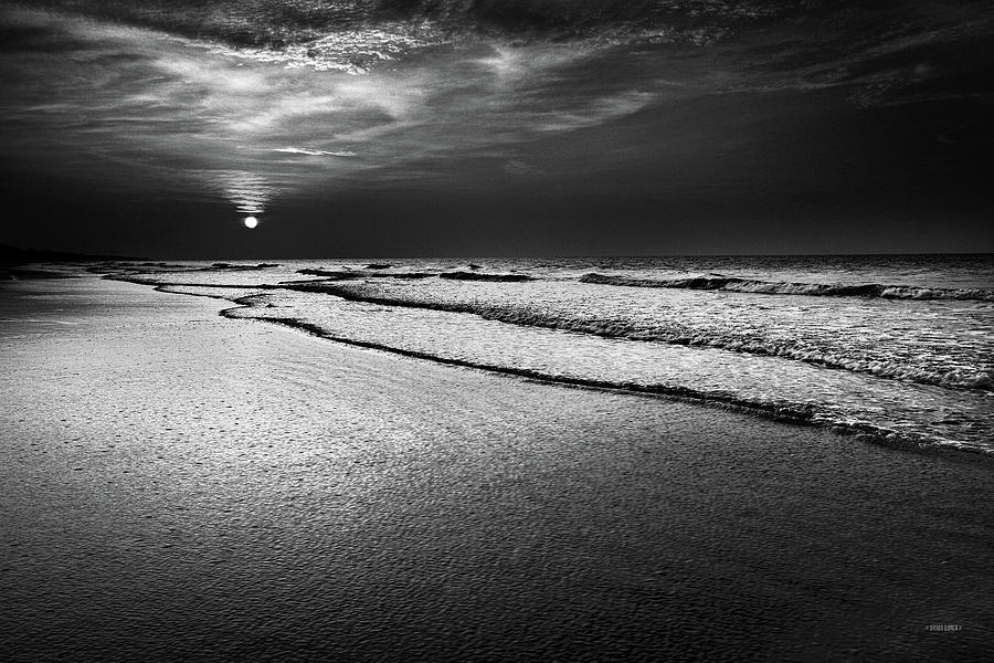 Black And White Photograph - Sunrise at Low Tide by Steven Llorca