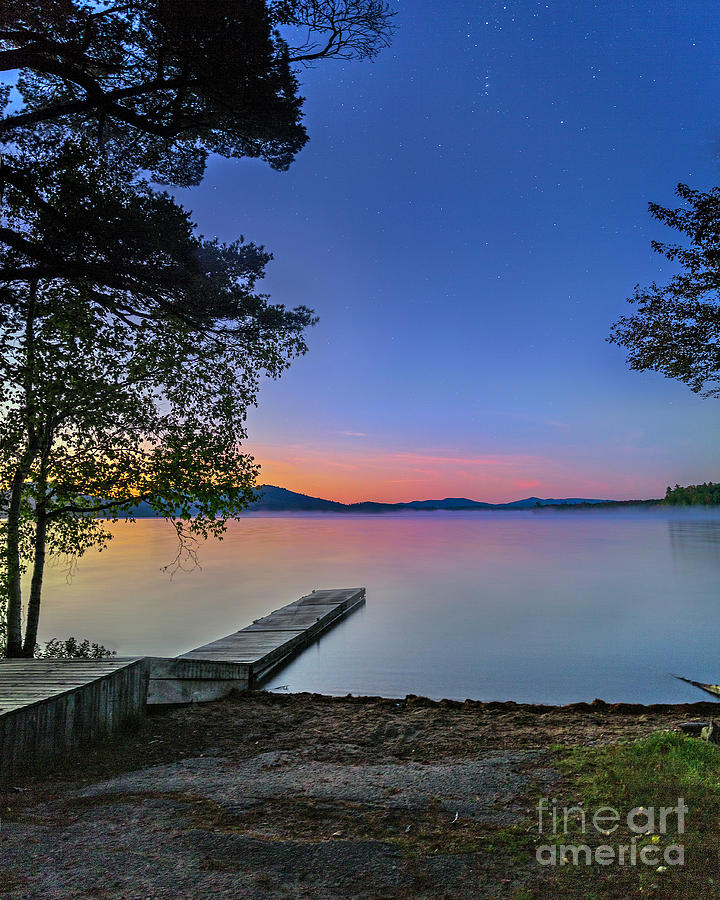 Sunrise at Meachum Lake New York Photograph by Karen Jorstad