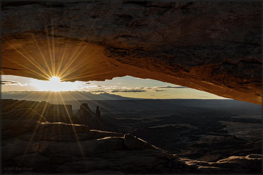 Sunrise at Mesa Arch Photograph by Erika Fawcett