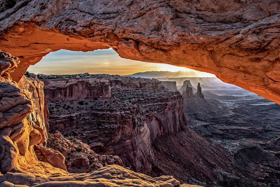 Sunrise at Mesa Arch Photograph by George Buxbaum