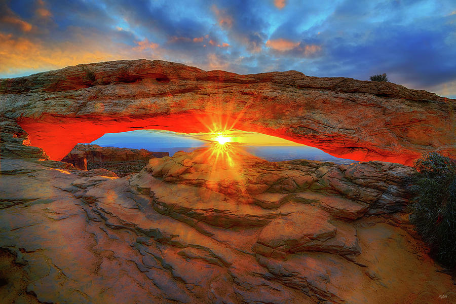 Canyonlands National Park Photograph - Sunrise at Mesa Arch by Greg Norrell