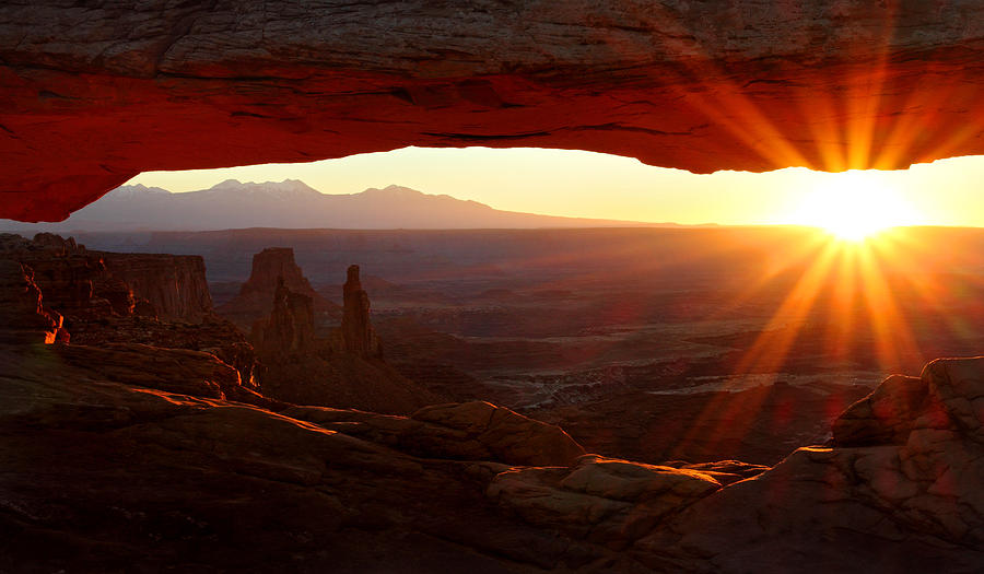 Sunrise at Mesa Arch in Canyonlands NP Photograph by Pierre Leclerc Photography