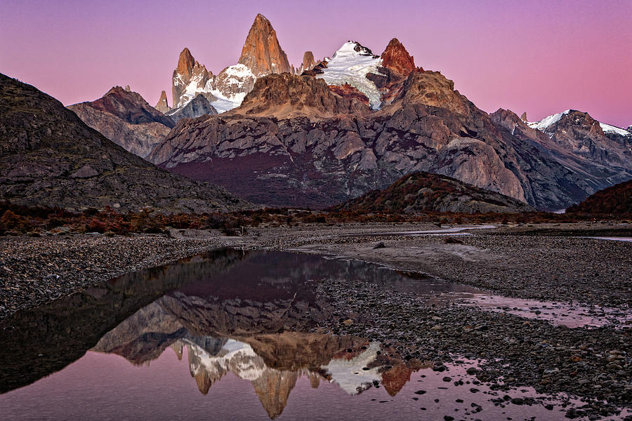 Sunrise at Mt. Fitzroy, Argentina 1 Photograph by Steven Upton
