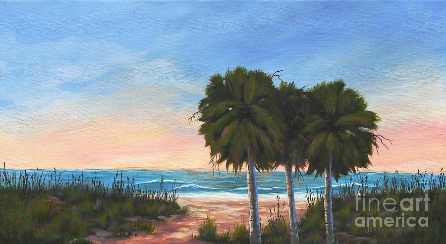 Sunrise at Myrtle Beach Painting by Jerry Walker
