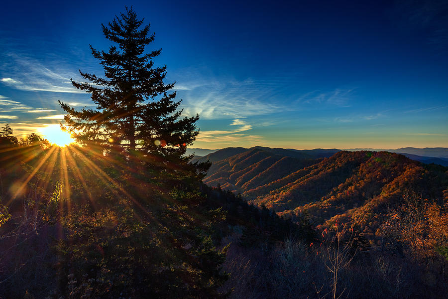 Mountain Photograph - Sunrise at Newfound Gap by Rick Berk
