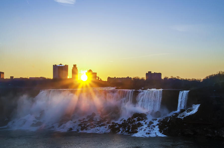Sunrise at Niagara Falls Photograph by Bill Cannon