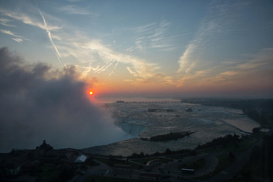 Sunrise at Niagara Falls Canada Photograph by Jack Nevitt
