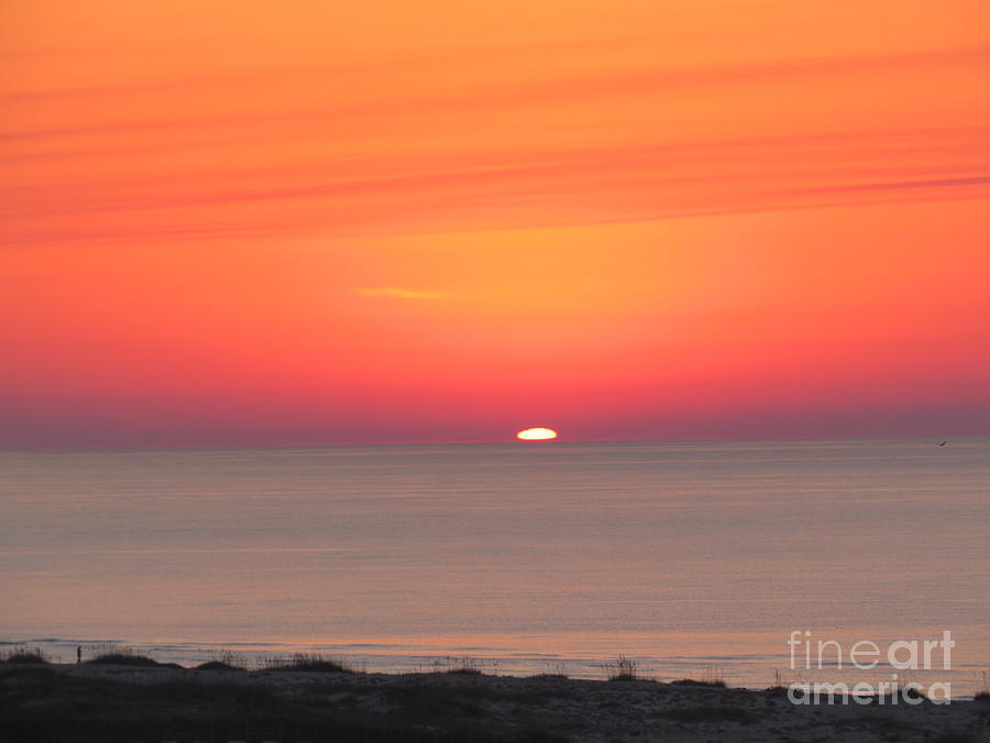 Sunrise At Orange Beach Photograph
