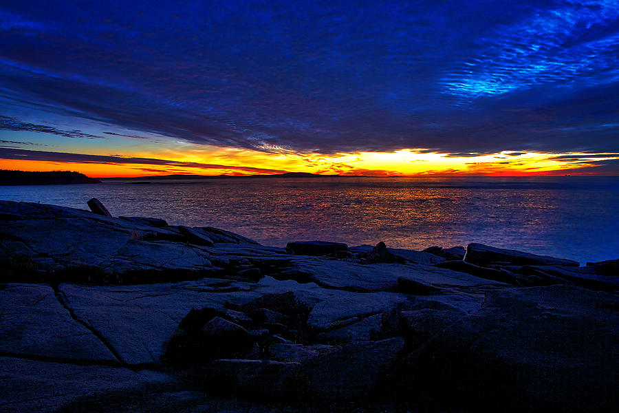Sunrise at Otter Cliffs #3 Photograph by Stuart Litoff