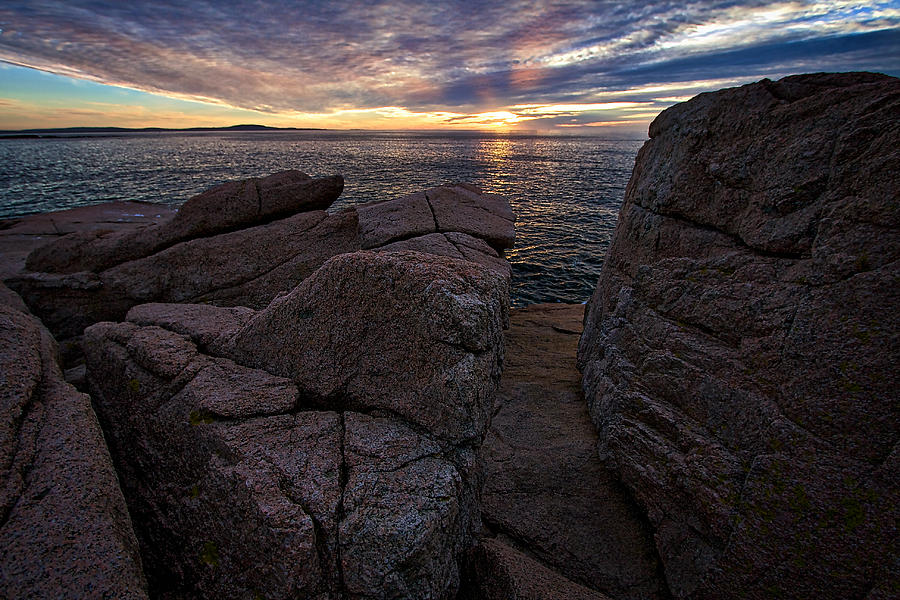 Sunrise at Otter Cliffs #8 Photograph by Stuart Litoff
