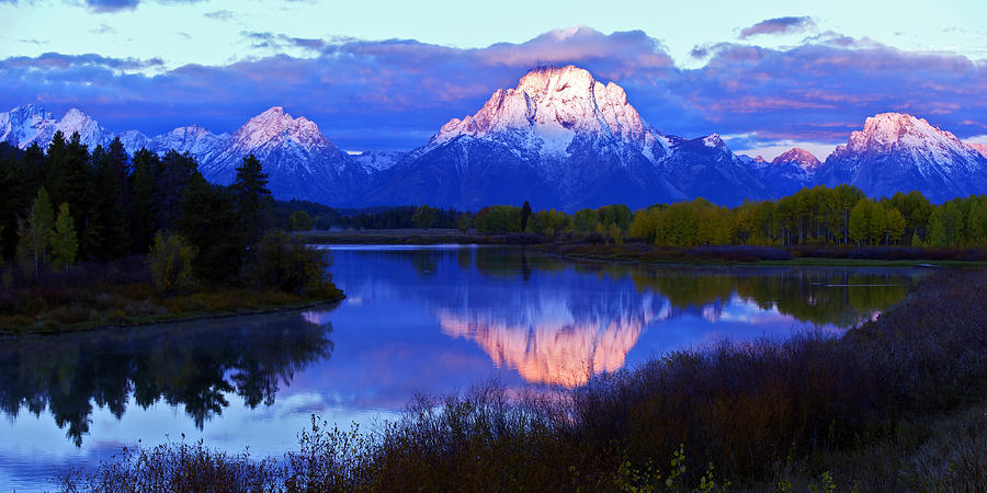 Sunrise at Ox Bow Bend Photograph by Gary Langley