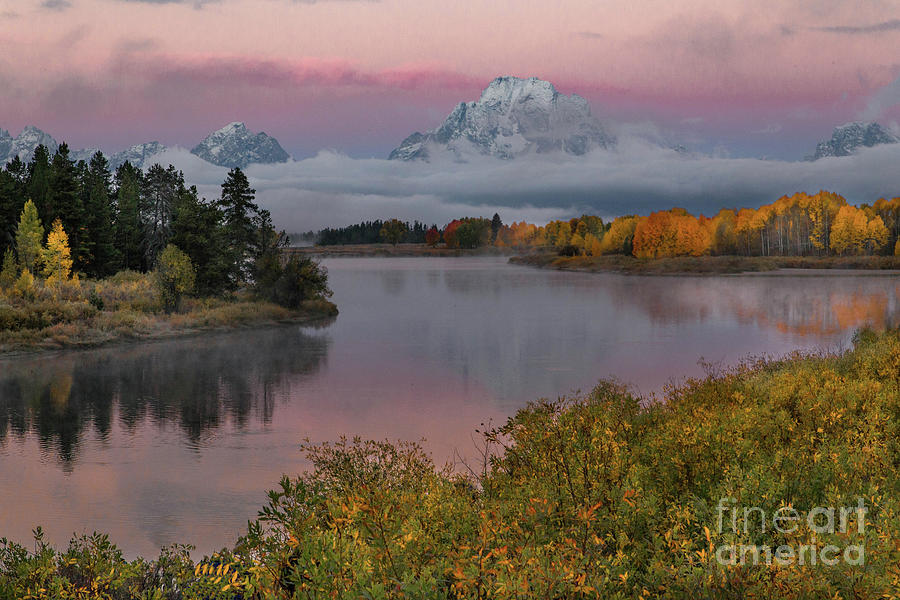 Sunrise at Oxbow Bend Photograph by Lynn Sprowl