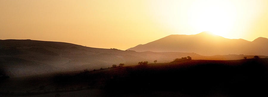 Sunrise at Pastelero near Villanueva de la Concepcion Malaga region spain Photograph by Mal Bray