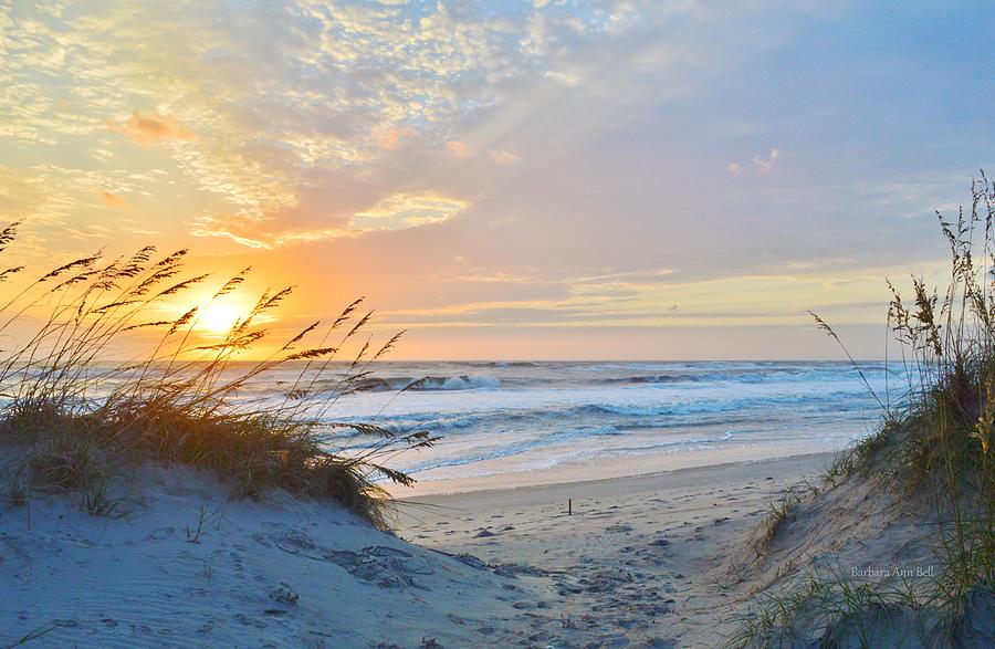 Sunrise at Pea Island, NC Photograph by Barbara Ann Bell