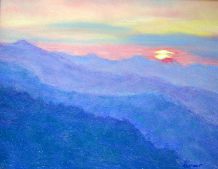 Sunrise at Pretty Place Pastel by Sandy Hemmer