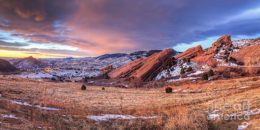 Sunrise At Red Rocks Photograph By Twenty Two West Photography 