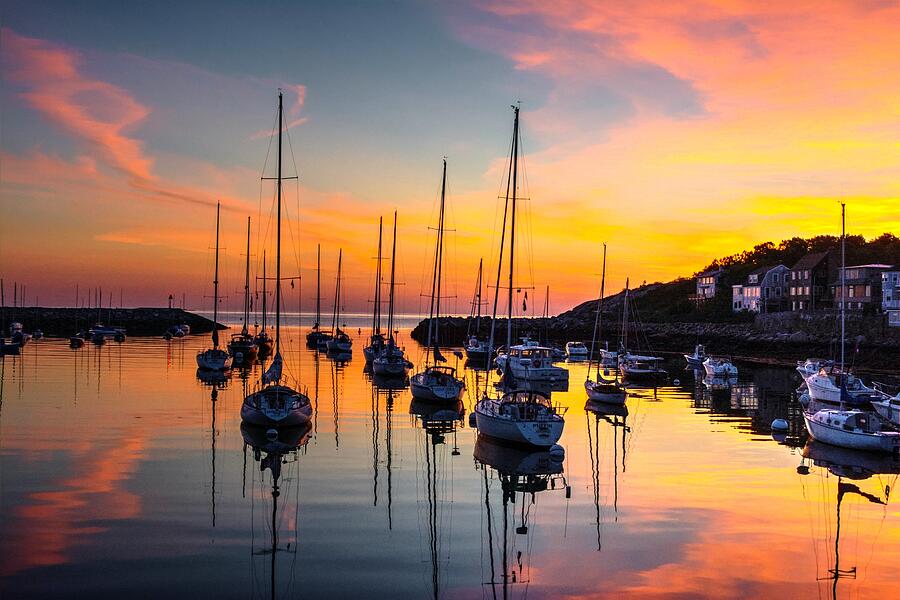Sunrise at Rockport Photograph by Steve Brown