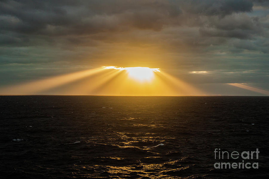 Sunrise at Sea Photograph by George Lehmann