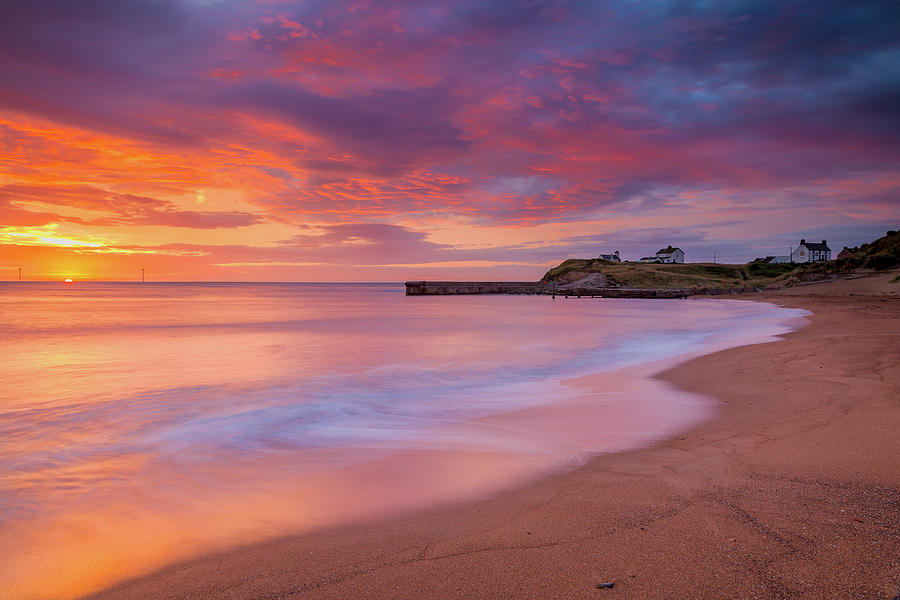 Sunrise at Seaton Sluice. Photograph by John Cox - Fine Art America