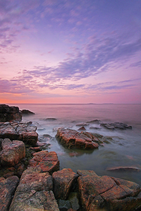 Acadia National Park Photograph - Sunrise at Seawall in Southwest Harbor by Juergen Roth