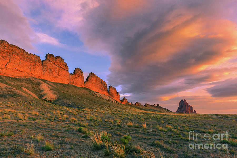 Sunrise at Shiprock Photograph by Henk Meijer Photography
