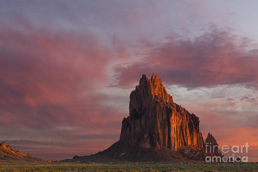 Sunrise at Shiprock New Mexico Photograph by Keith Kapple
