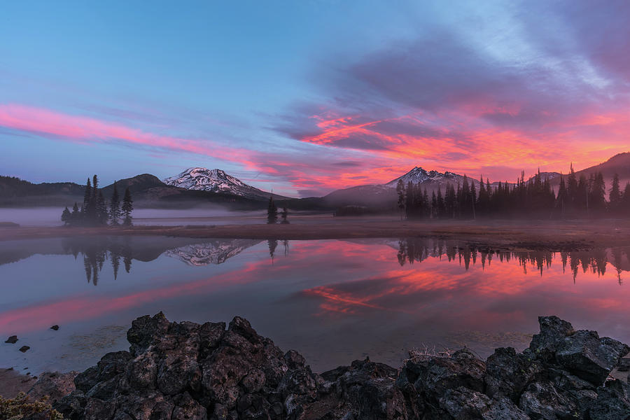 Bend Photograph - Sunrise at Sparks Lake by Exquisite Oregon
