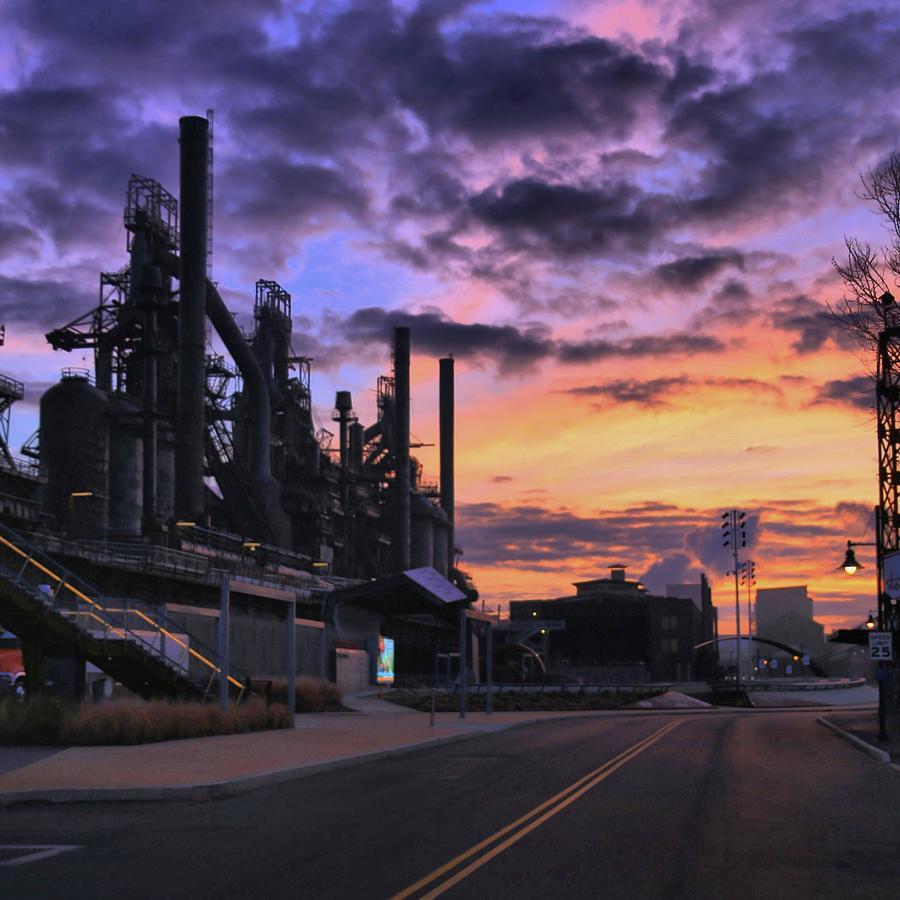 Sunrise At Steelstacks Photograph by DJ Florek